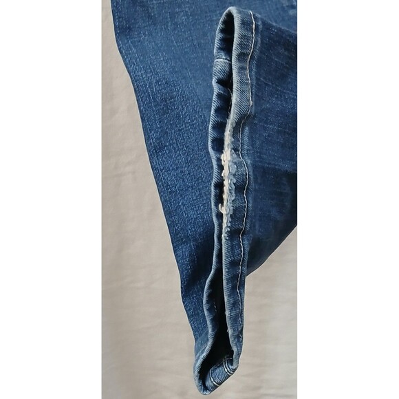 Wrangler Womens Stretch Bootcut Mid-Rise Jeans 07MWZ 9x34 Bling Embroidered Note - Picture 9 of 13